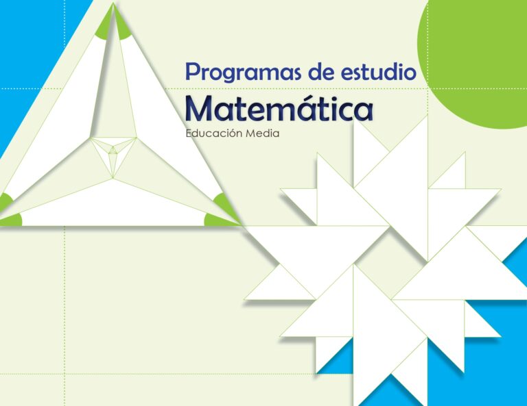 Programa de Estudio de Matemática Bachillerato