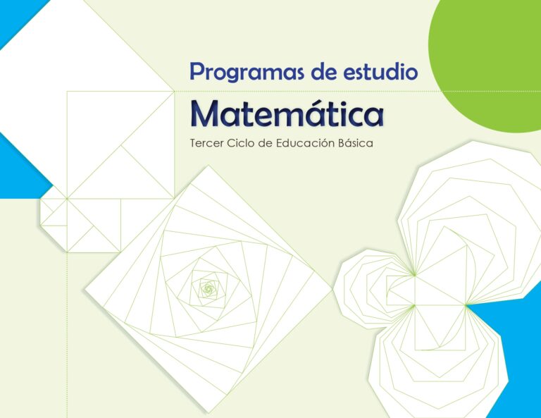 Programa de Estudio de Matemática Tercer Ciclo