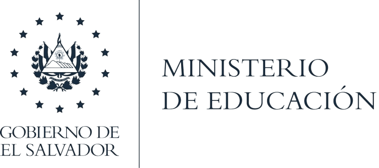 Logo en PNG del Ministerio de Educación de El Salvador del año 2021